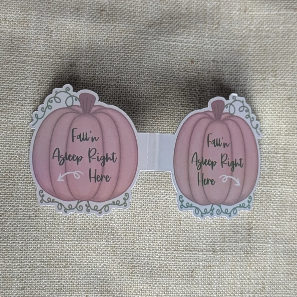 Pumpkin Magnetic Bookmarks Readers Book lovers Fall Autumn Pink Books Set Of 4